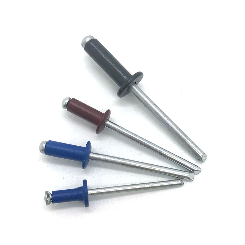 Couleur Rivets aveugles en aluminium peint à la tête