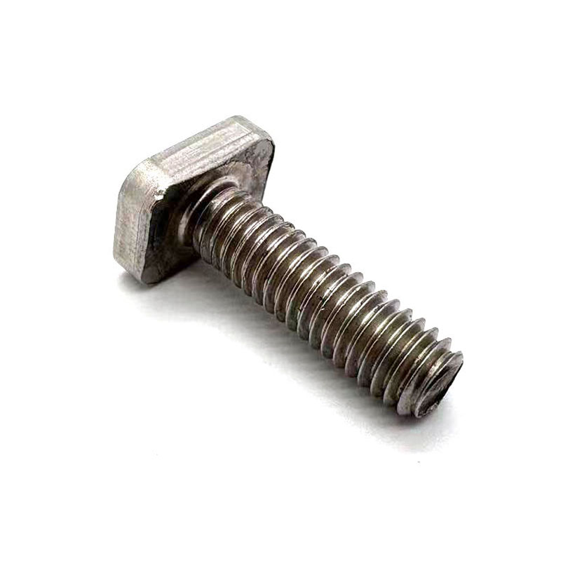 Boulon t à la tête carrée en acier inoxydable